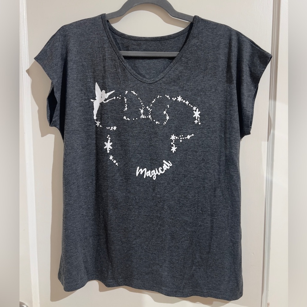 Gray T-Shirt with Magical Design